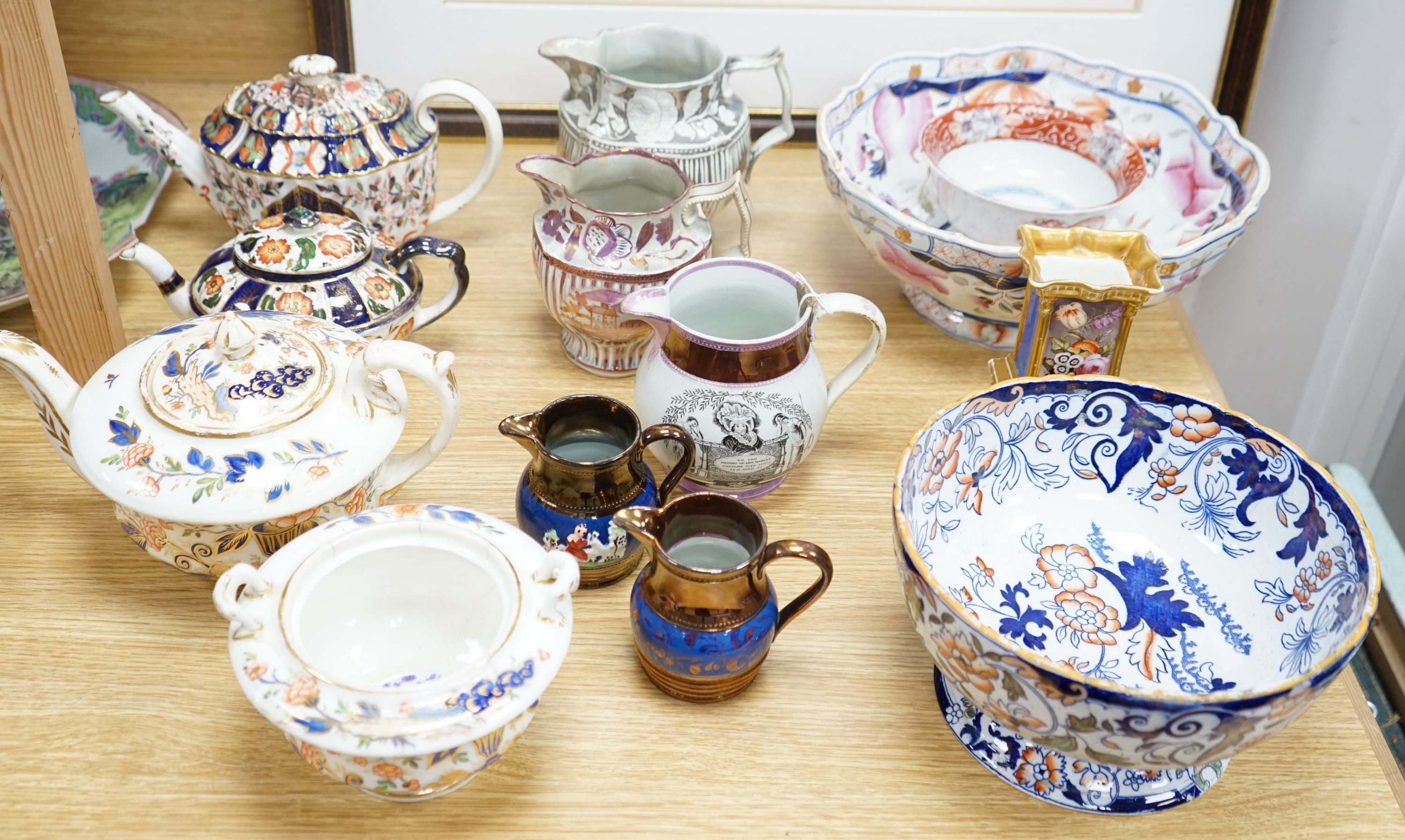 A group of 19th century English ceramics to include